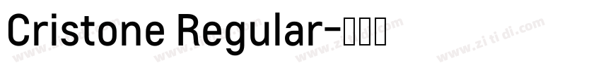 Cristone Regular字体转换